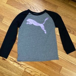 Puma girls long sleeve tee size S (7-8)